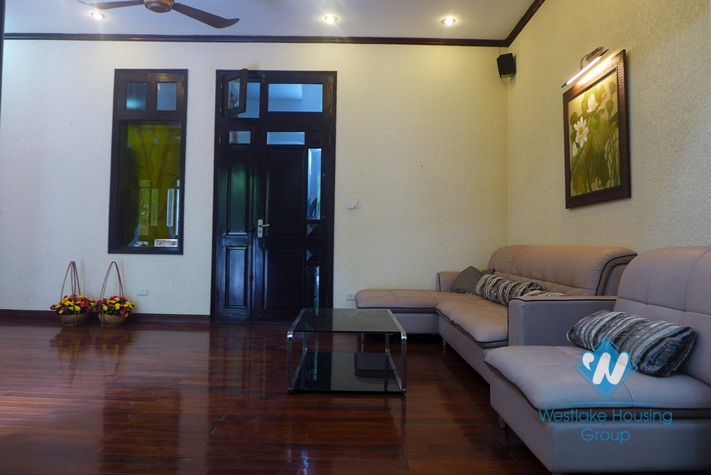 Large house with lake view outdoor balcony for rent in Tay Ho